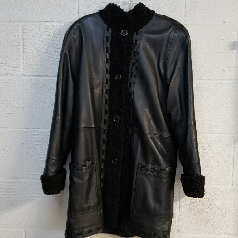 Chosen  Couture  Collection Lamb and leather coat